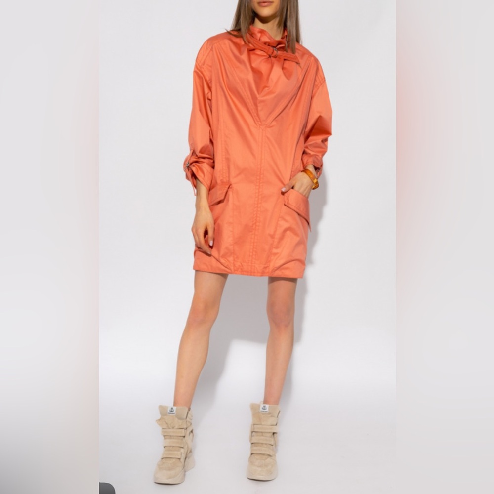 NWT Isabel Marant Friso shift Dress Papaya Size 44 (US ~ 10 12)